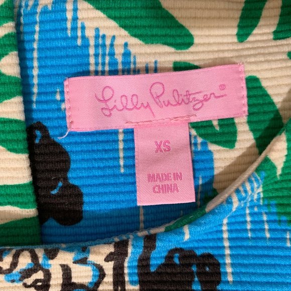 Lilly Pulitzer Layton Knit Dress Sea Oat Ikatty XS - Picture 4 of 4